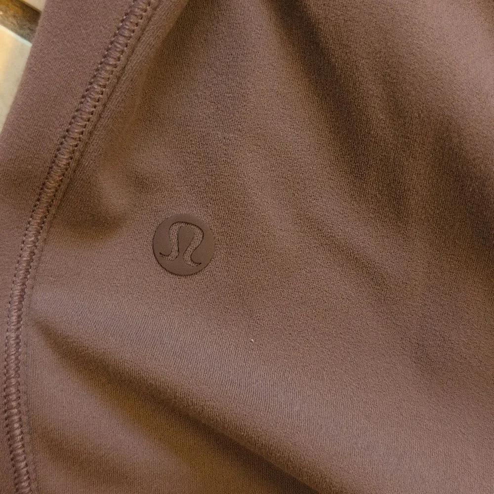 Lululemon Contour Dress Cross Back Nulu Ancient Bark Purple Mauve Size 4